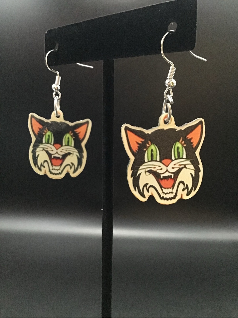 Cat Face 3 Earrings